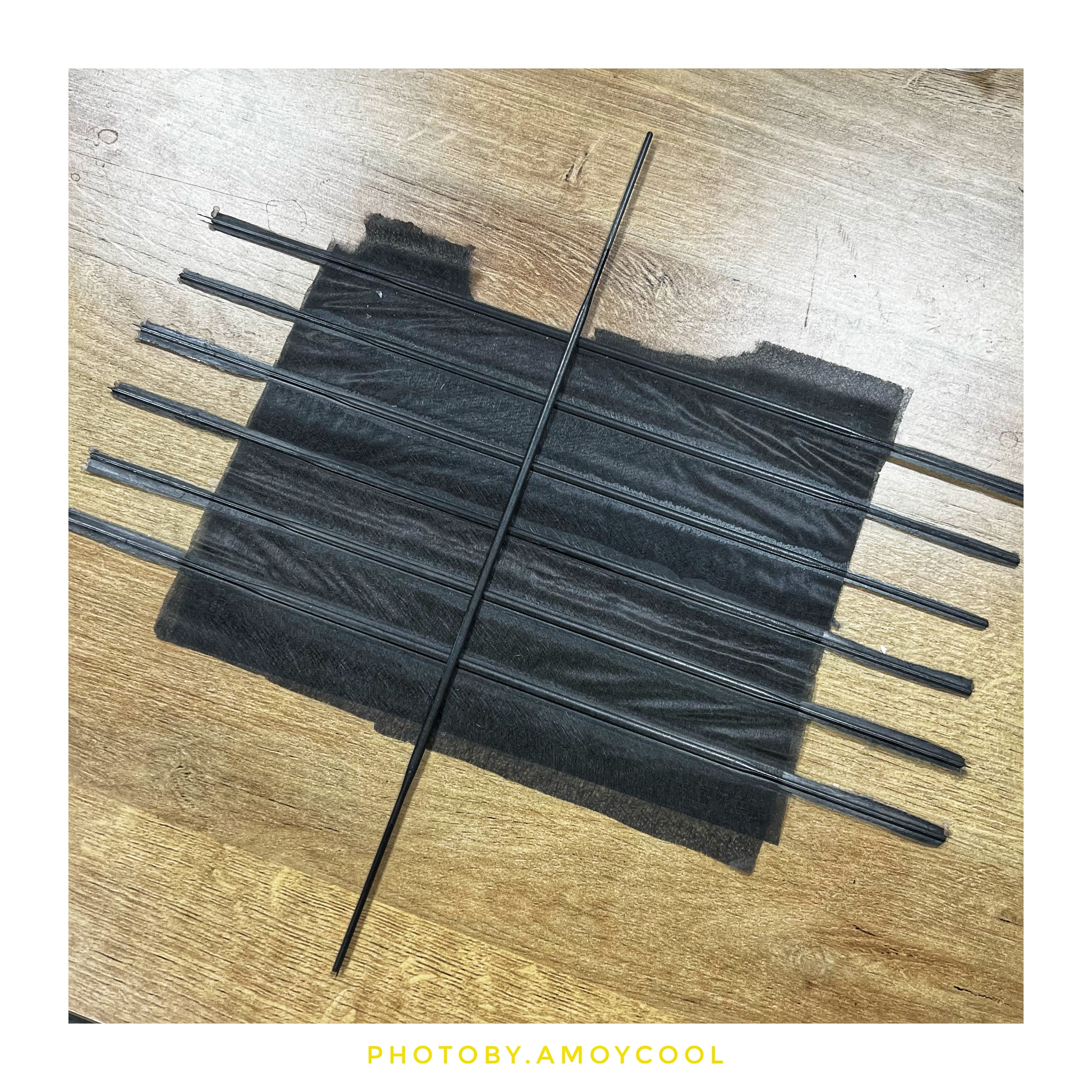 碳条和碳条之间的差异比圈大